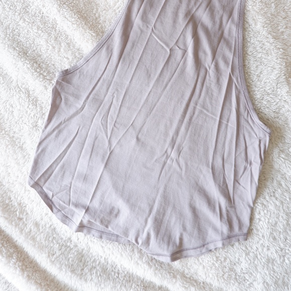 lululemon sweat date singlet / lavender grey / size 2 - Picture 2 of 5